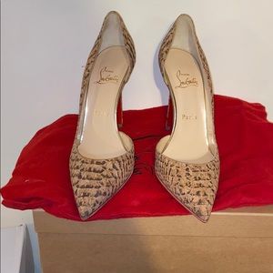Christian Louboutin Iriza cork pumps